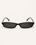 The Charlotte slim rectangle sunglasses on off-white background